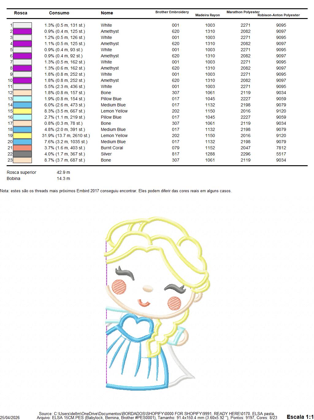 Elsa embroidery designs - Disney Princess embroidery design machine embroidery pattern - Princess applique design - Frozen embroidery file (Copy) Marcia Embroidery