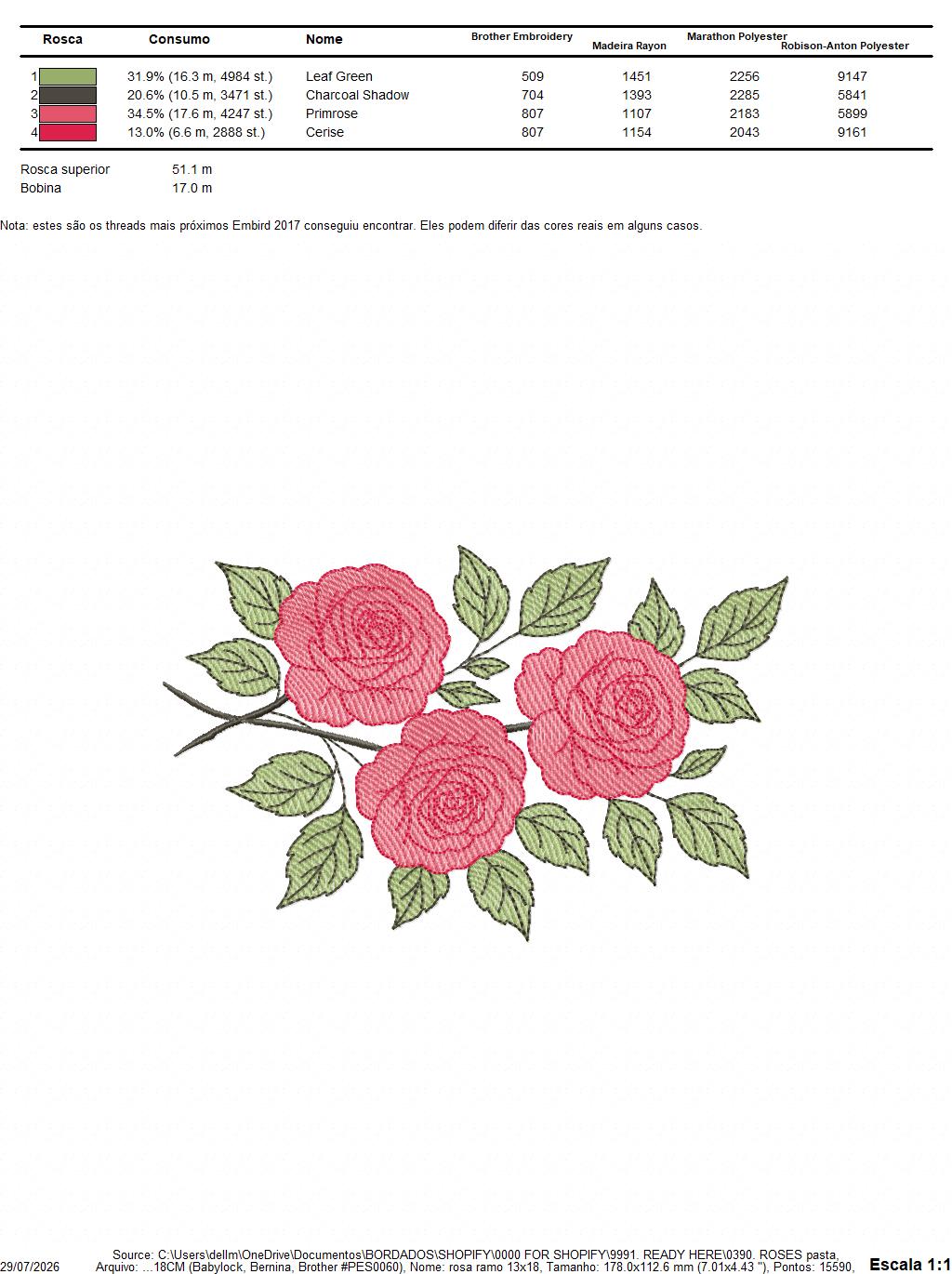 Roses embroidery design - Floral Frame machine embroidery pattern - Baby girl roses and flowers embroidery file - Instant download pes