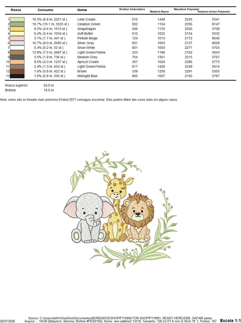 Safari Wild Animals embroidery design - Elephant Giraffe and Lion machine embroidery pattern - Instant digital download pes jef dst