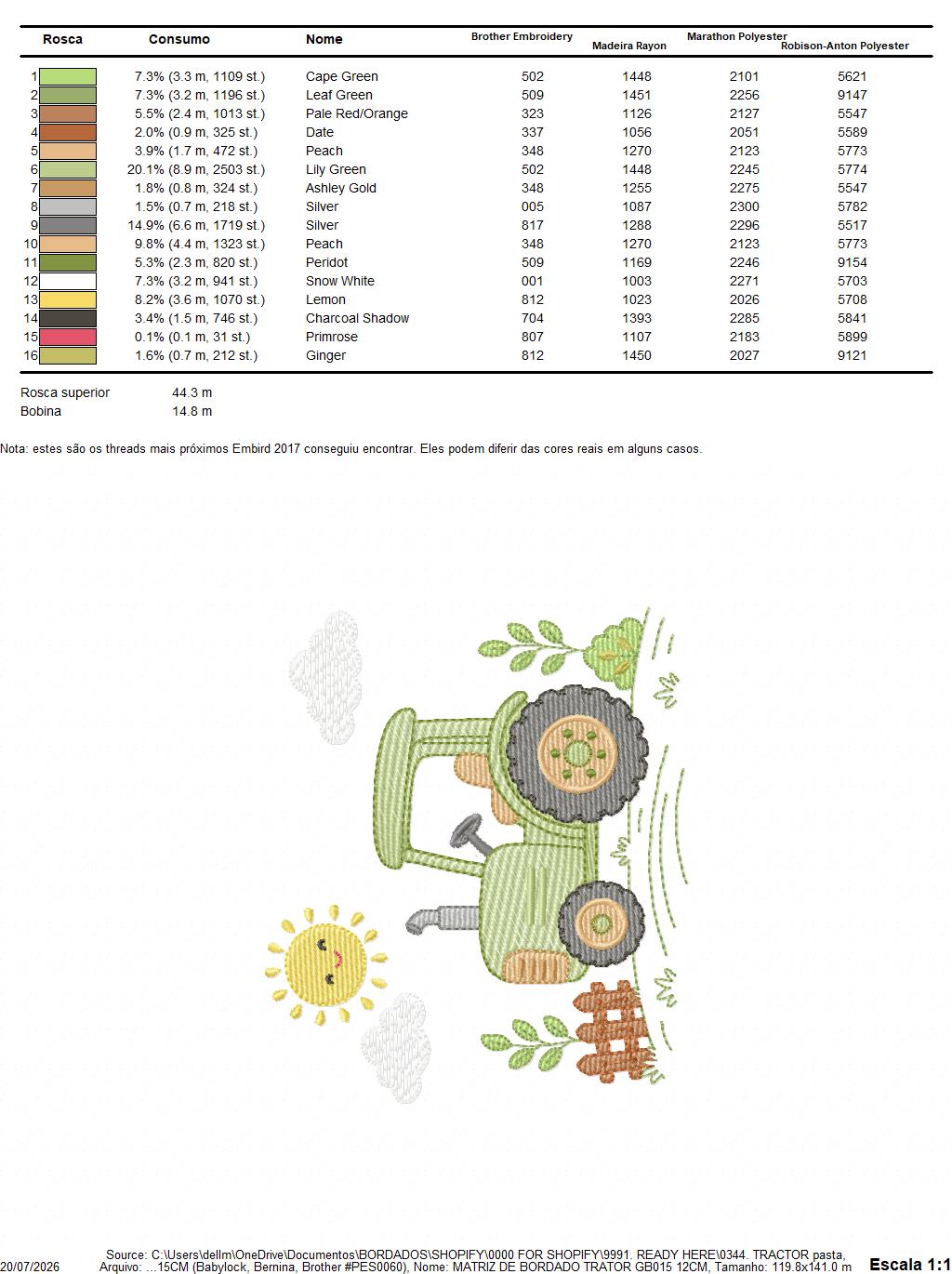 Farm Tractor embroidery design - Ranch Pickup Truck with sun machine embroidery pattern - Baby girl and boy - Instant digital download