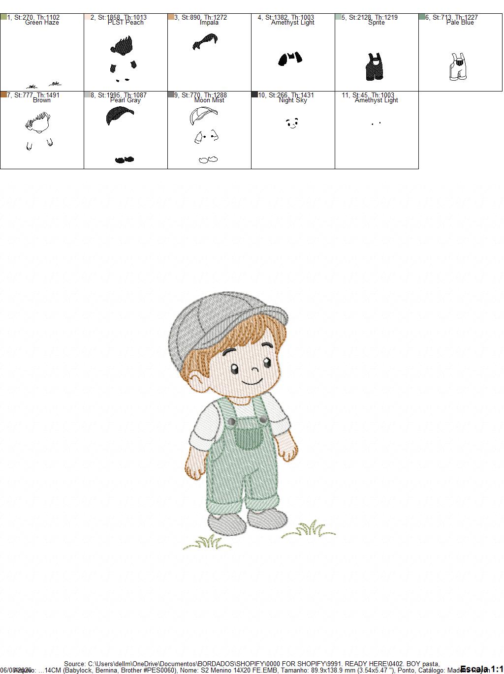 Baby boy embroidery design - Toddlers machine embroidery pattern - kid embroidery file - Digital Download