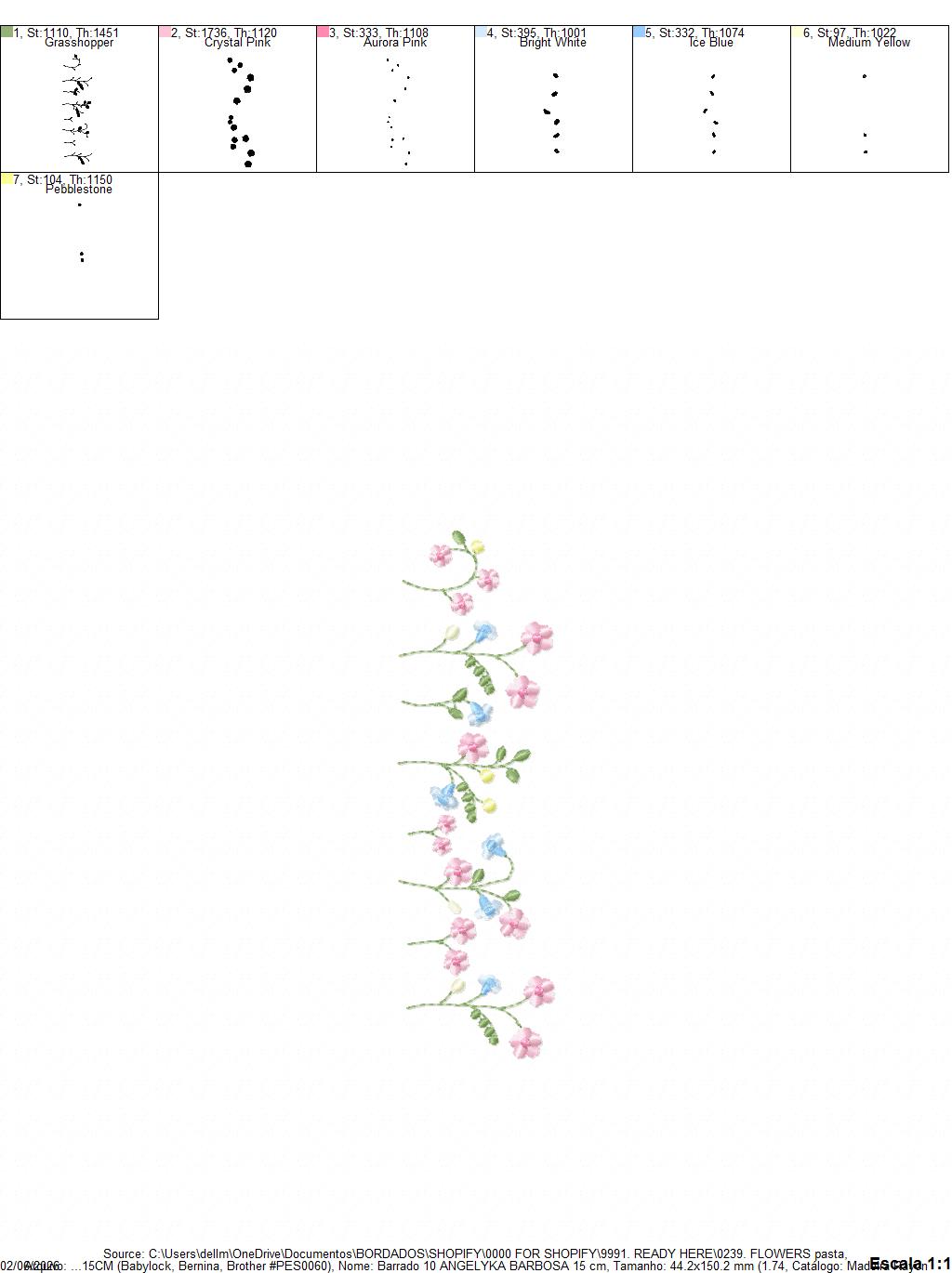 Flower Garden embroidery designs - Flower and Butterfly machine embroidery pattern - Floral bouquet Kitchen Towel - Instant digital download (Copy) Marcia Embroidery
