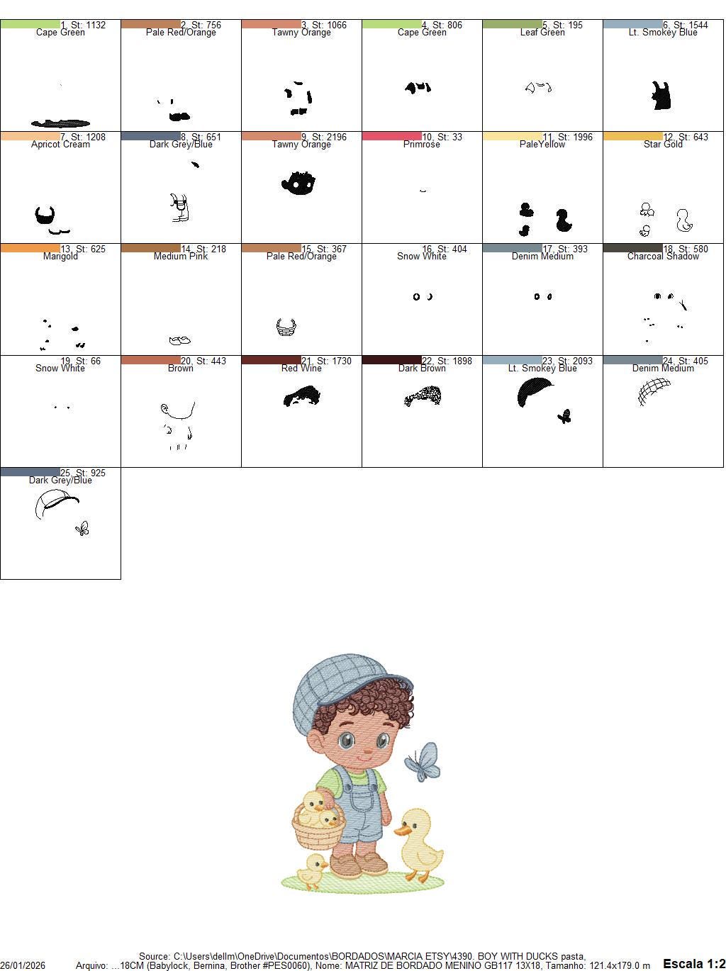 Baby Boy Farmer embroidery design - Boy with hat and ducks machine embroidery pattern - Ranch Horse Farm file - Instant download pes jef dst - Marcia Embroidery