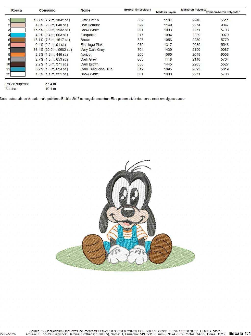Goofy embroidery design - Mickey Mouse machine embroidery pattern - Baby Boy and girl file - Instant digital download pes jef dst hus - Marcia Embroidery