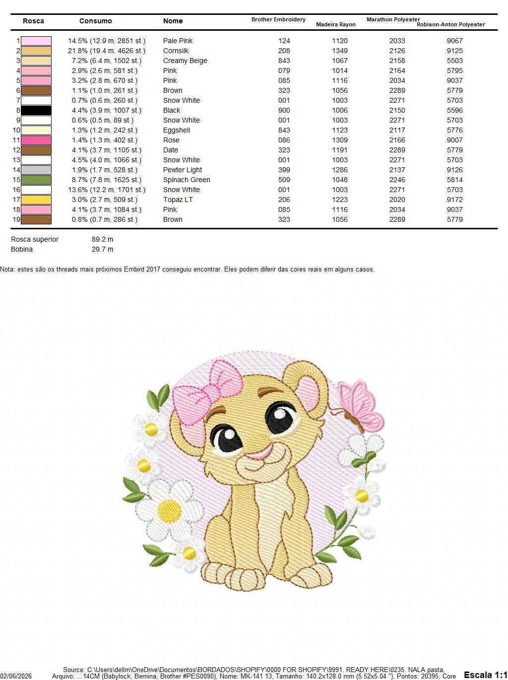 Lion King embroidery design - Lioness Nala with flowers machine embroidery pattern - Baby Boy and girl file - Instant digital download pes jef dst hus vp3 - Marcia Embroidery