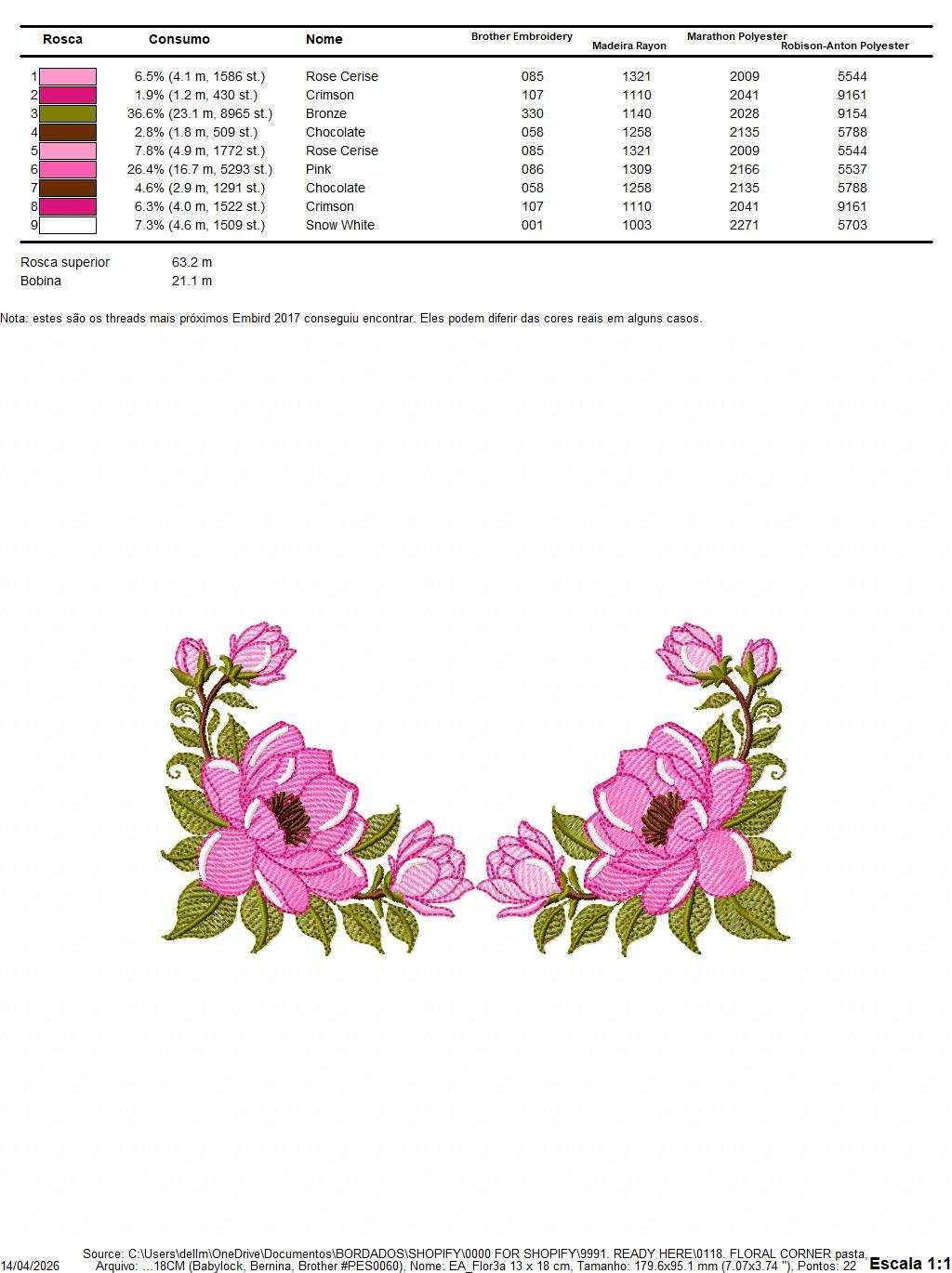 Rose Corner embroidery design - Flower for Kitchen Towel machine embroidery pattern - Baby Girl file - Instant digital download pes jef - Marcia Embroidery