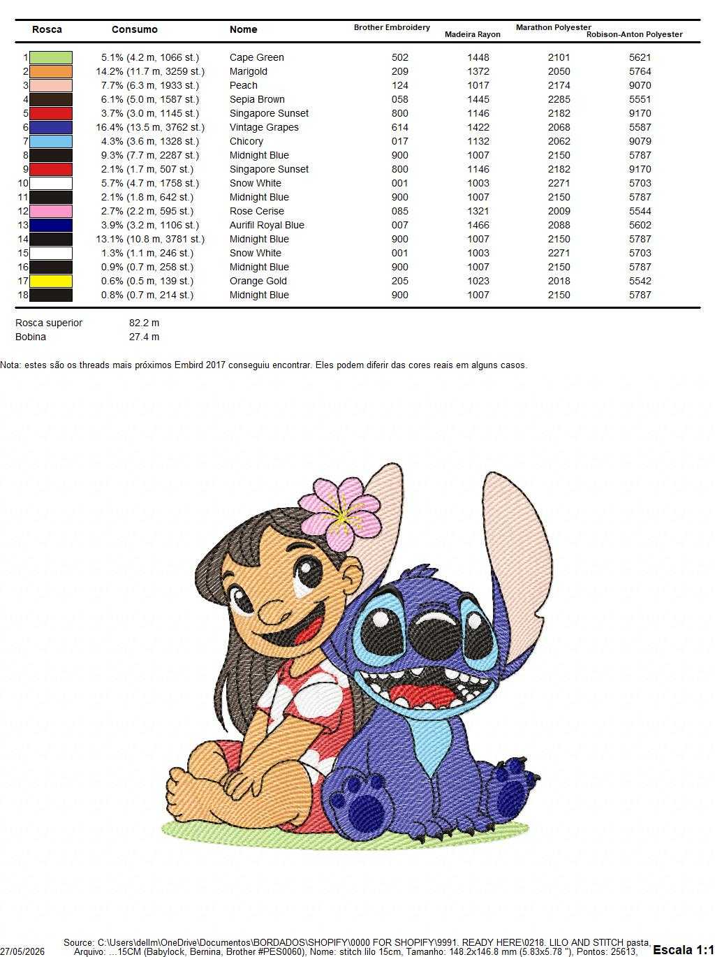 Stitch embroidery design - Lilo and Stitch Cartoon machine embroidery pattern - Baby boy and girl file - Instant digital download pes jef - Marcia Embroidery