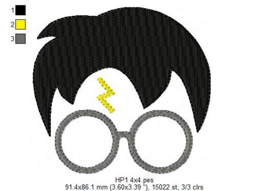 Harry Potter embroidery design machine embroidery pattern