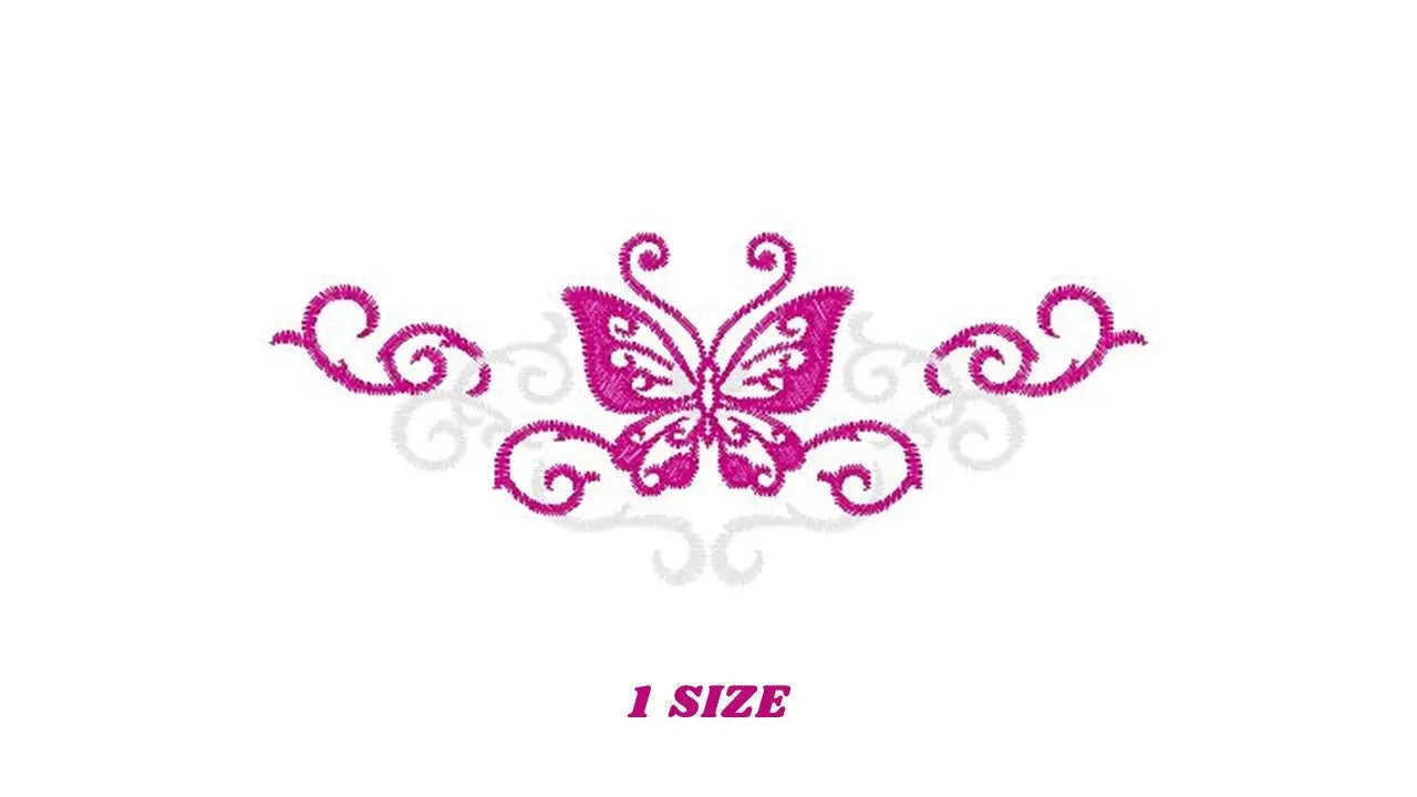 Butterfly embroidery designs - Adult Towel embroidery design machine embroidery pattern - Tea towel embroidery file - kitchen cloth pes jef Marcia Embroidery