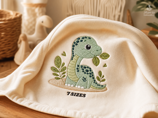 Dinosaur embroidery designs - Dino embroidery design machine embroidery pattern - instant download - Baby boy embroidery file brontosaurus