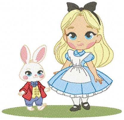 Alice embroidery design - Disney Princess machine embroidery patterns - Instant digital download (Copy) Marcia Embroidery