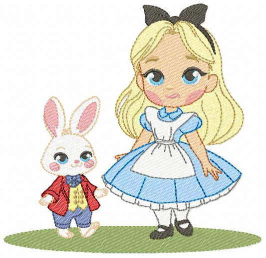 Alice embroidery design - Disney Princess machine embroidery patterns - Instant digital download (Copy) Marcia Embroidery