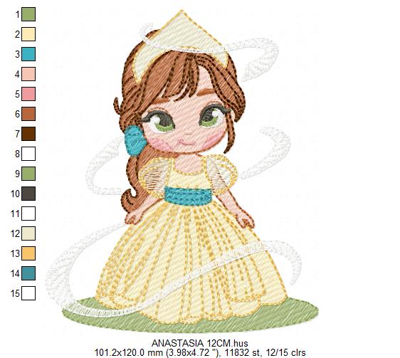 Anastasia embroidery design - Disney Princess machine embroidery patterns - Instant digital download (Copy) Marcia Embroidery