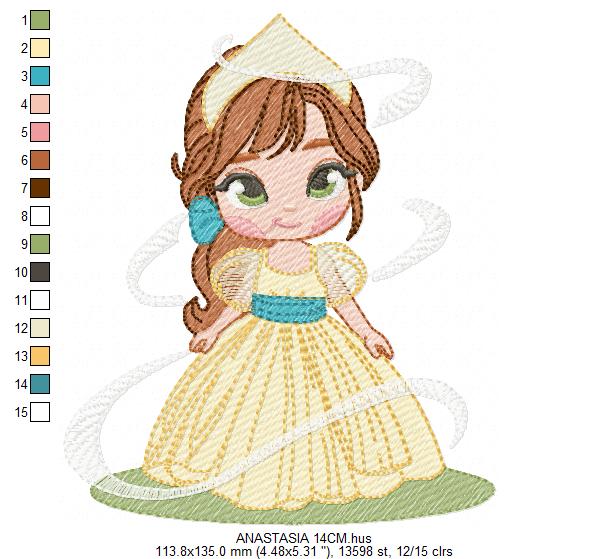 Anastasia embroidery design - Disney Princess machine embroidery patterns - Instant digital download (Copy) Marcia Embroidery