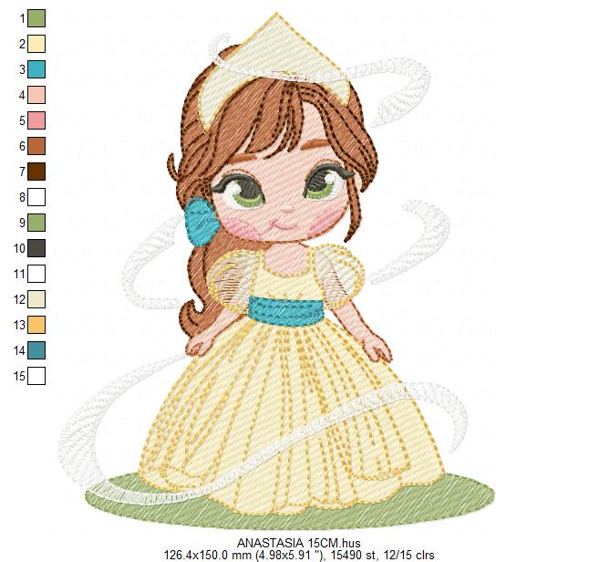 Anastasia embroidery design - Disney Princess machine embroidery patterns - Instant digital download (Copy) Marcia Embroidery