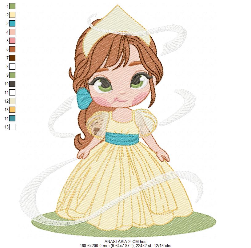 Anastasia embroidery design - Disney Princess machine embroidery patterns - Instant digital download (Copy) Marcia Embroidery