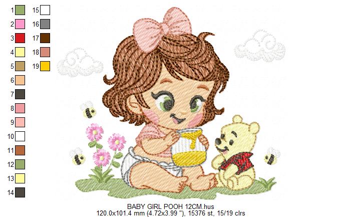 Teddy Bear embroidery designs - Baby boy toy machine embroidery pattern - Cute Bear with bow tie file - Instant digital download pes jef dst (Copy) (Copy) Marcia Embroidery