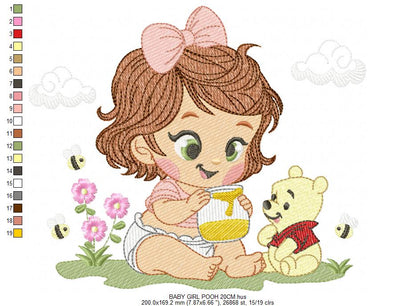 Teddy Bear embroidery designs - Baby boy toy machine embroidery pattern - Cute Bear with bow tie file - Instant digital download pes jef dst (Copy) (Copy) Marcia Embroidery