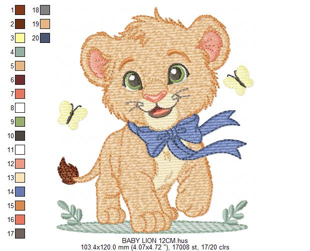Lion embroidery designs - Safari embroidery design machine embroidery pattern - Baby boy embroidery file - Lion Indian embroidery download (Copy) Marcia Embroidery