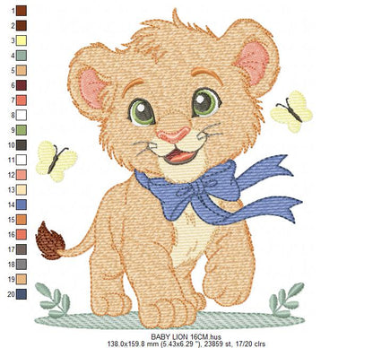Lion embroidery designs - Safari embroidery design machine embroidery pattern - Baby boy embroidery file - Lion Indian embroidery download (Copy) Marcia Embroidery