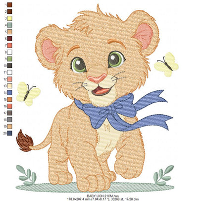 Lion embroidery designs - Safari embroidery design machine embroidery pattern - Baby boy embroidery file - Lion Indian embroidery download (Copy) Marcia Embroidery