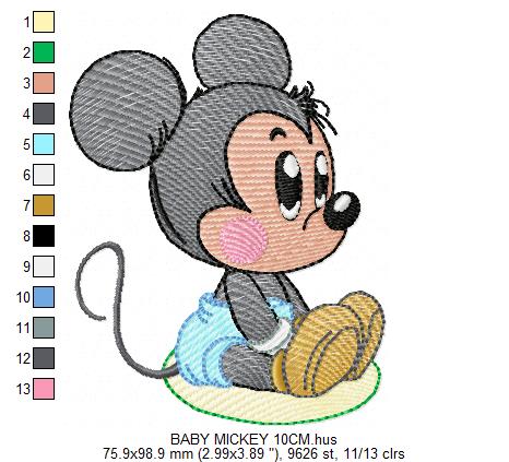 Mickey embroidery design - Mickey Mouse machine embroidery pattern - Baby Boy file - Instant digital download (Copy) Marcia Embroidery