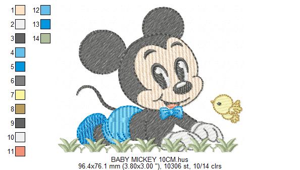 Mickey embroidery design - Mickey Mouse machine embroidery pattern - Baby Boy file - Instant digital download pes jef dst (Copy) Marcia Embroidery