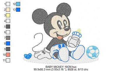 Mickey embroidery design - Mickey Mouse machine embroidery pattern - Baby Boy file - Instant digital download pes jef dst (Copy) Marcia Embroidery