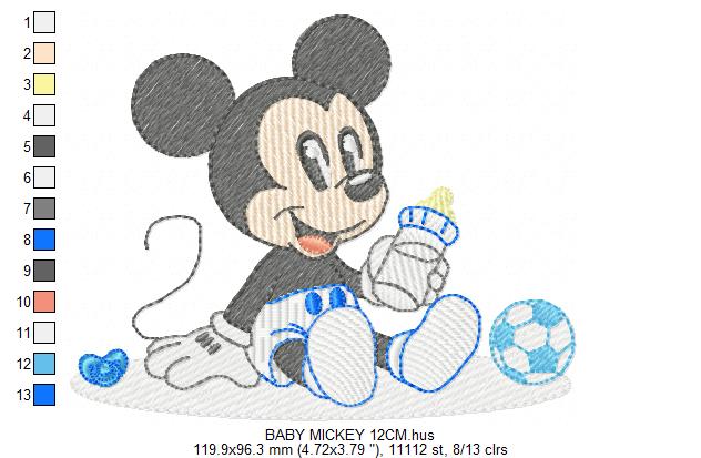 Mickey embroidery design - Mickey Mouse machine embroidery pattern - Baby Boy file - Instant digital download pes jef dst (Copy) Marcia Embroidery