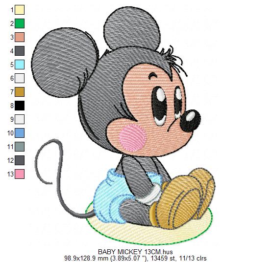 Mickey embroidery design - Mickey Mouse machine embroidery pattern - Baby Boy file - Instant digital download (Copy) Marcia Embroidery
