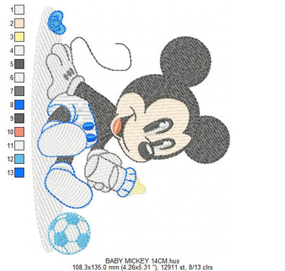 Mickey embroidery design - Mickey Mouse machine embroidery pattern - Baby Boy file - Instant digital download pes jef dst (Copy) Marcia Embroidery