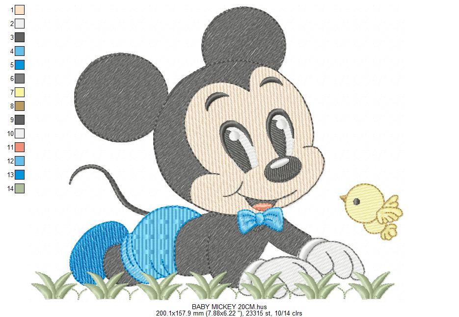 Mickey embroidery design - Mickey Mouse machine embroidery pattern - Baby Boy file - Instant digital download pes jef dst (Copy) Marcia Embroidery