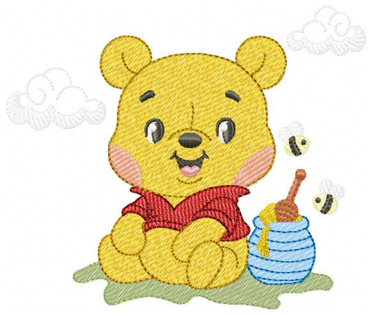 Teddy Bear embroidery designs - Baby boy toy machine embroidery pattern - Cute Bear with bow tie file - Instant digital download pes jef dst (Copy) Marcia Embroidery