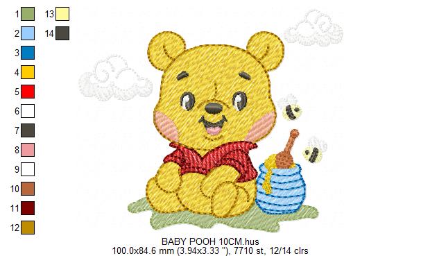 Teddy Bear embroidery designs - Baby boy toy machine embroidery pattern - Cute Bear with bow tie file - Instant digital download pes jef dst (Copy) Marcia Embroidery