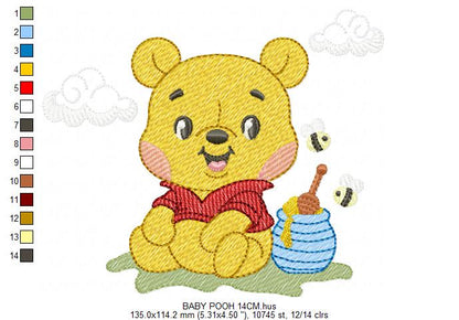 Teddy Bear embroidery designs - Baby boy toy machine embroidery pattern - Cute Bear with bow tie file - Instant digital download pes jef dst (Copy) Marcia Embroidery