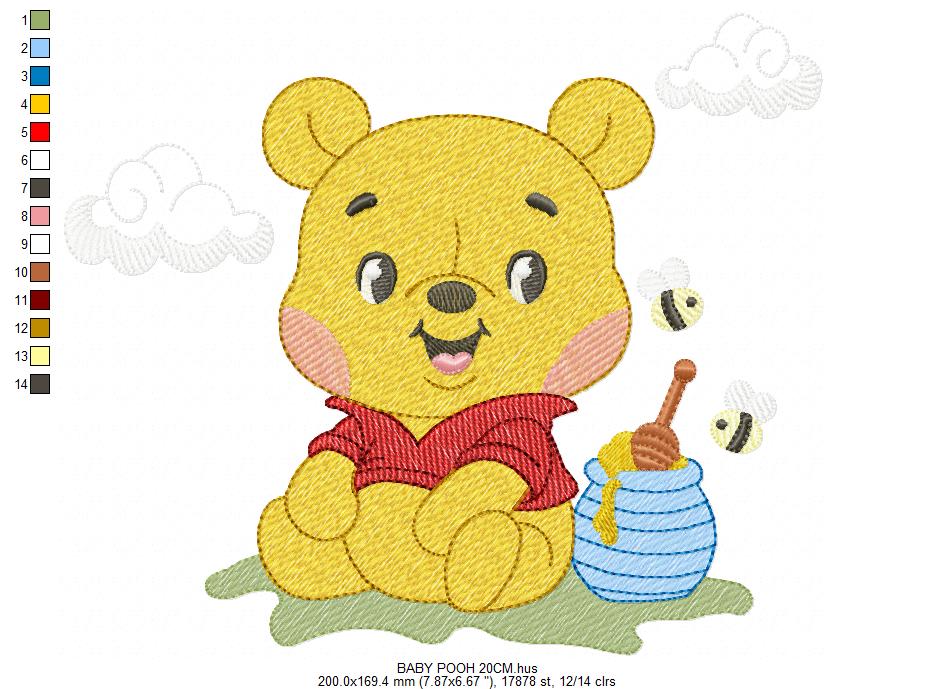 Teddy Bear embroidery designs - Baby boy toy machine embroidery pattern - Cute Bear with bow tie file - Instant digital download pes jef dst (Copy) Marcia Embroidery