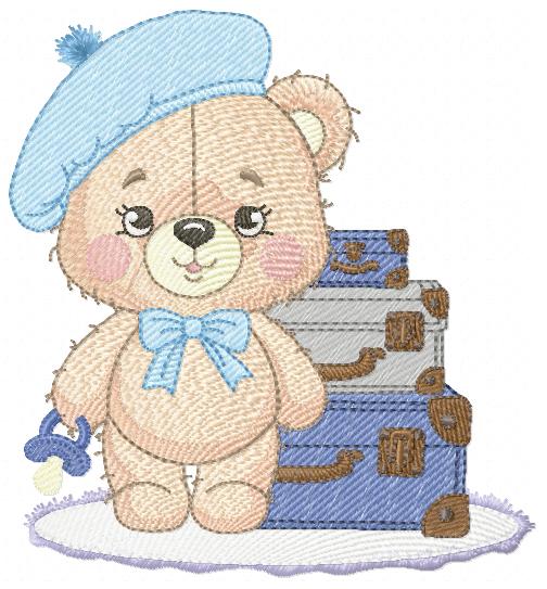 Bear with toys embroidery designs - Bear embroidery design machine embroidery pattern - Baby boy embroidery file - instant download train (Copy) Marcia Embroidery