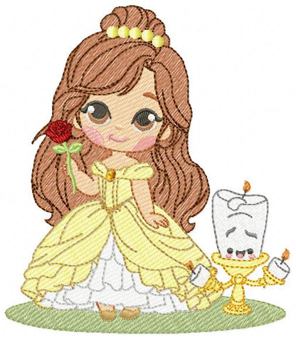 Bella embroidery design - Disney Princess machine embroidery patterns - Baby Girl Princess design - Instant digital download (Copy) (Copy) (Copy) Marcia Embroidery
