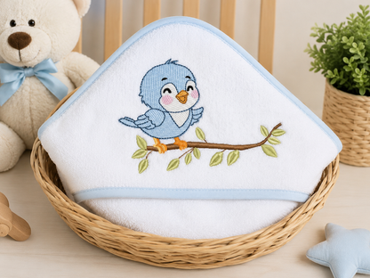 Bird embroidery design - Baby Boy Bird machine embroidery pattern - Family Couple with flowers file - Instant digital download pes jef