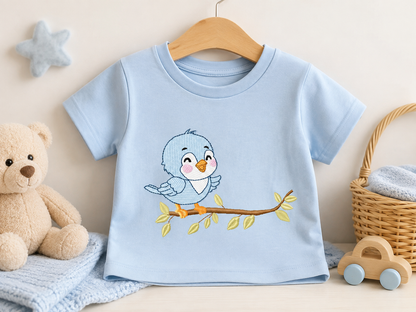 Bird embroidery design - Baby Boy Bird machine embroidery pattern - Family Couple with flowers file - Instant digital download pes jef