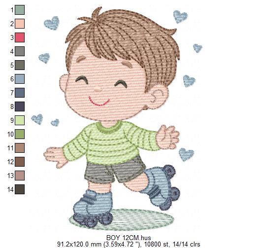 Boy with bike embroidery designs - Baby Boy embroidery design machine embroidery pattern -  instant download Bicycle cyclist Biker kid toy (Copy) Marcia Embroidery