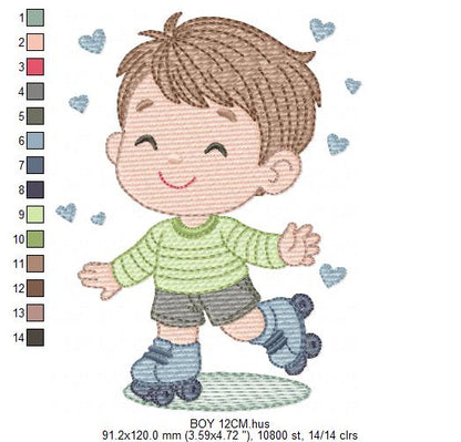 Boy with bike embroidery designs - Baby Boy embroidery design machine embroidery pattern -  instant download Bicycle cyclist Biker kid toy (Copy) Marcia Embroidery