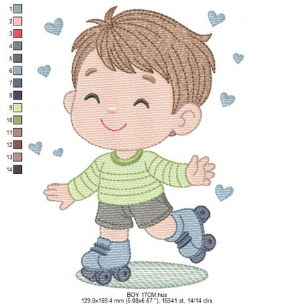 Boy with bike embroidery designs - Baby Boy embroidery design machine embroidery pattern -  instant download Bicycle cyclist Biker kid toy (Copy) Marcia Embroidery