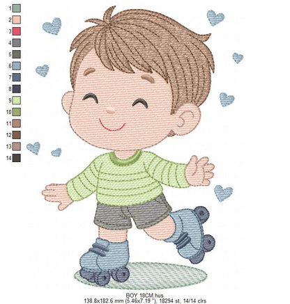 Boy with bike embroidery designs - Baby Boy embroidery design machine embroidery pattern -  instant download Bicycle cyclist Biker kid toy (Copy) Marcia Embroidery