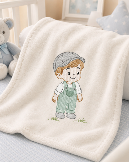 Baby boy embroidery design - Toddlers machine embroidery pattern - kid embroidery file - Digital Download