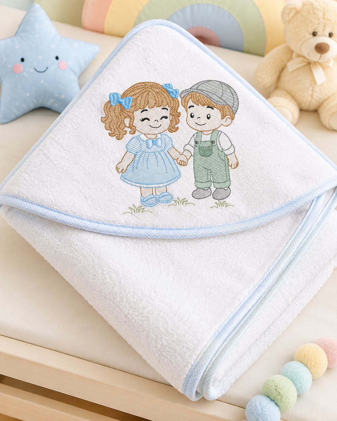 Baby boy and girl embroidery design - Brother and Sister embroidery designs machine embroidery pattern - kid embroidery file - children toddler - Digital download