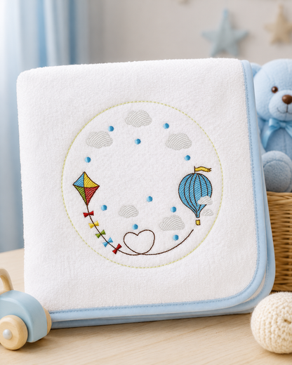 Monogram Frame embroidery design - Boy Birth Announcement machine embroidery pattern - Instant digital download pes jef