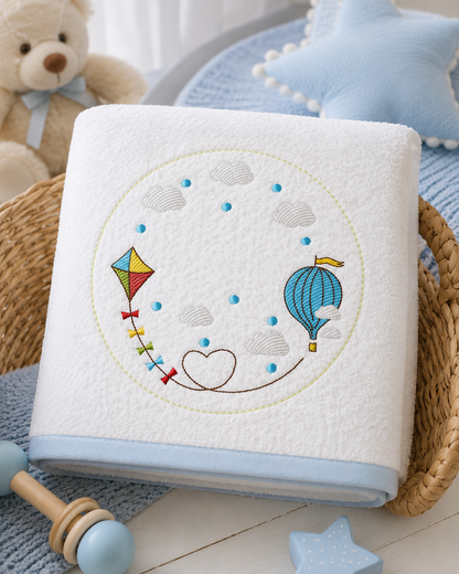 Monogram Frame embroidery design - Boy Birth Announcement machine embroidery pattern - Instant digital download pes jef