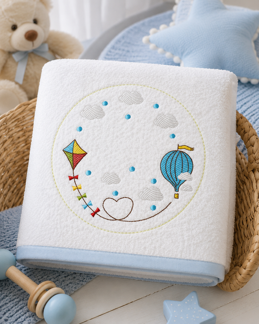 Monogram Frame embroidery design - Boy Birth Announcement machine embroidery pattern - Instant digital download pes jef