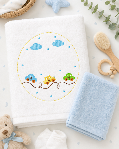 Monogram Frame embroidery design - Boy Birth Announcement machine embroidery pattern - Instant digital download pes jef